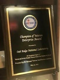 2019 Champion of Veteran Enterprise Award